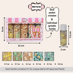 Confect Baby Shower Sprinkles | Birthday Sprinkles | Gender Reveal Sprinkles Pack of 5 (BABY SHOWER -08) | Grocsy
