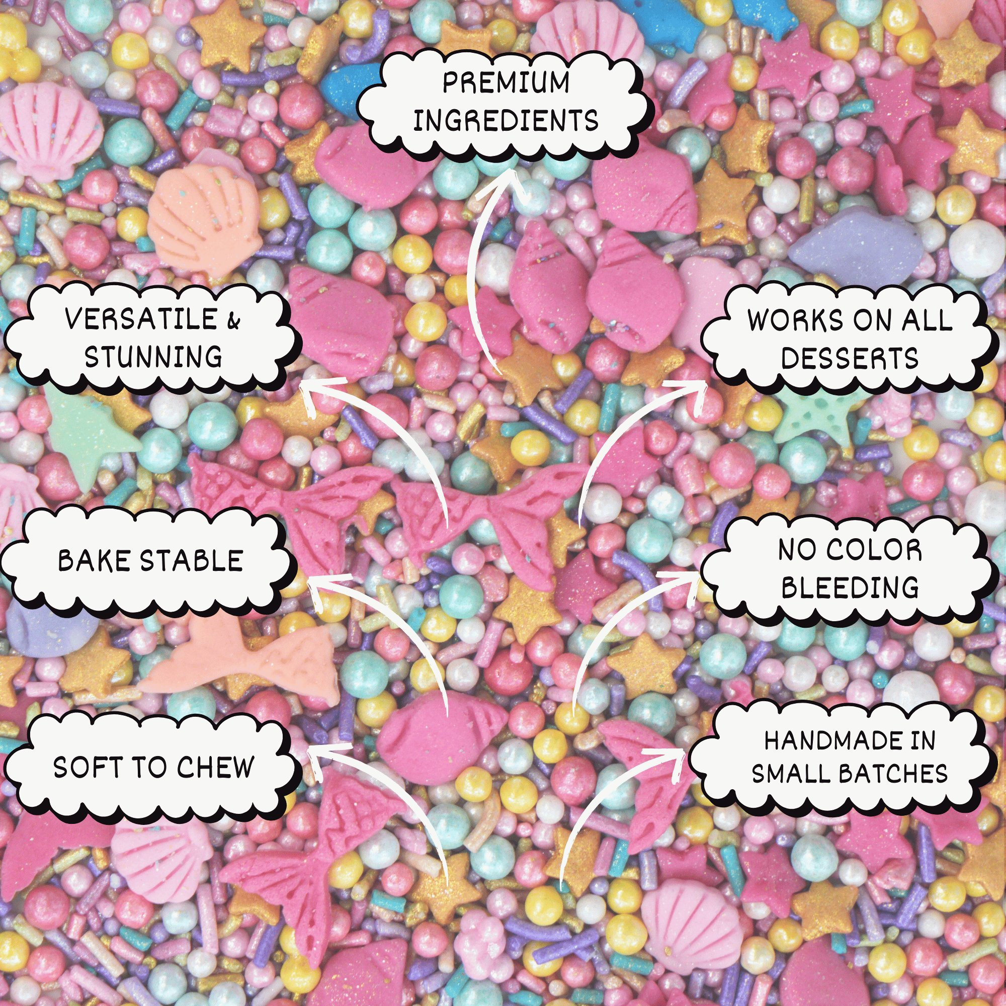 Confect Under the Sea Sprinkles for Decoration 02 | Grocsy