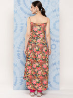 InWeave Women's Mutli Peacock Japanese Art Strappy Set | Grocsy