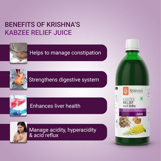 Krishna's Herbal & Ayurveda Kabzee Relief Tonic | Grocsy