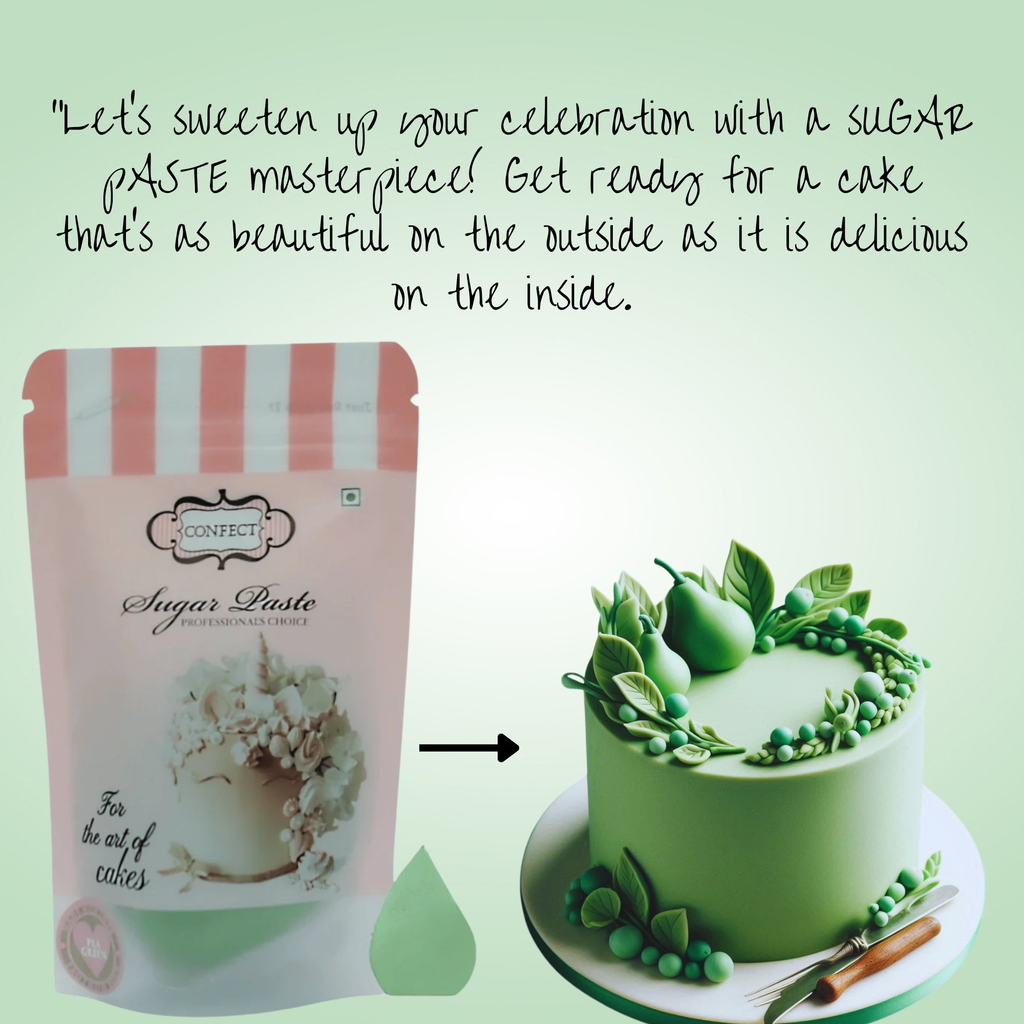 Confect Pea Green Fondant | Edible Sugarpaste | Grocsy
