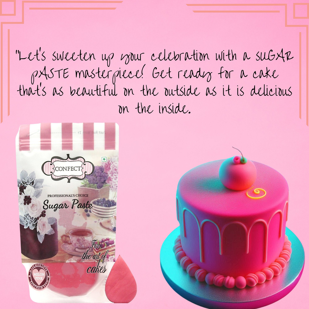 Confect Neon Pink Fondant | Edible Sugarpaste | Grocsy