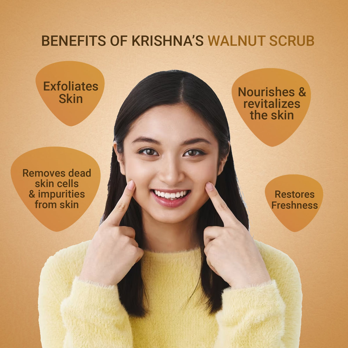 Krishna'S Herbal & Ayurveda Aloevera Walnut Scrub | Grocsy