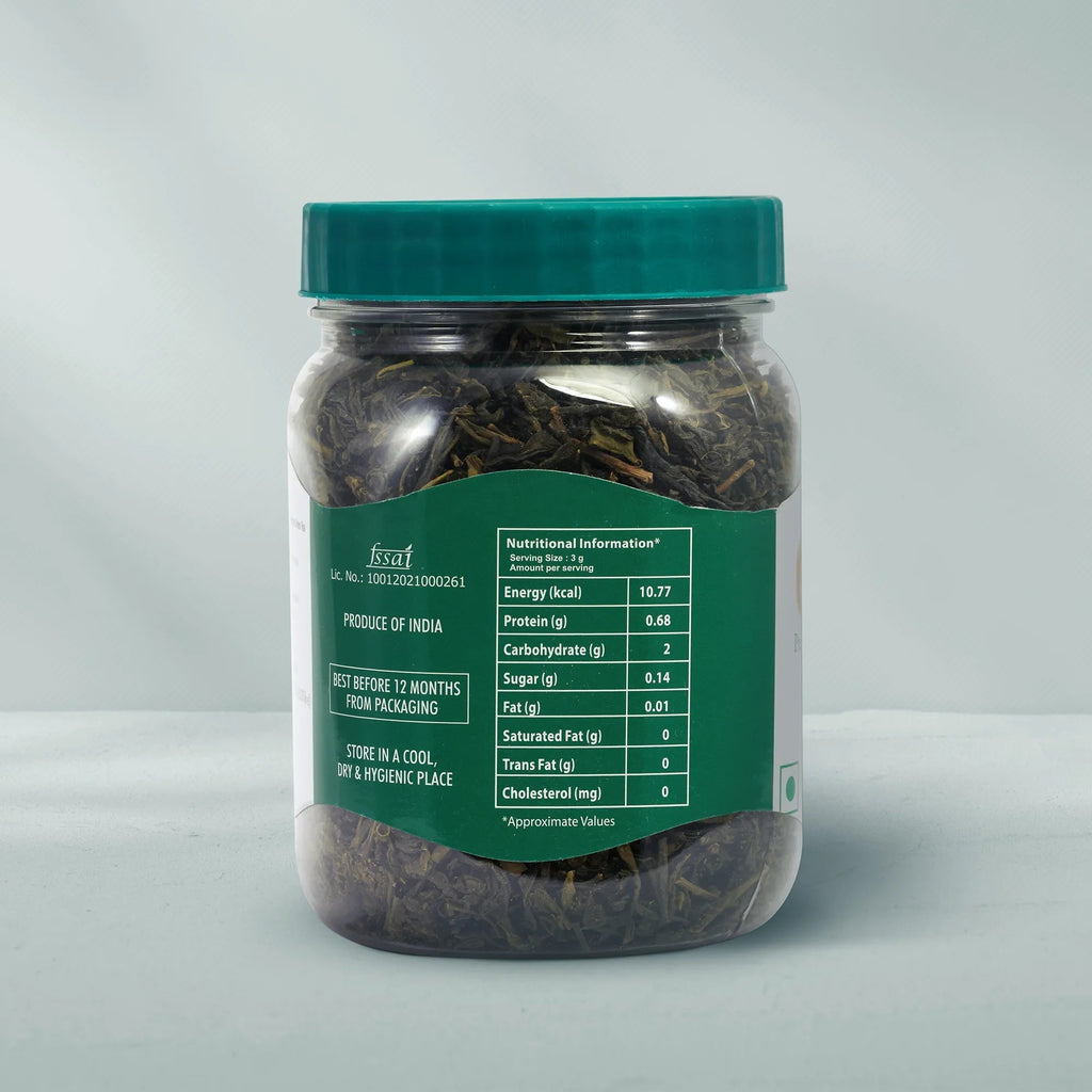 jivraj9 Tea Premium Green Tea Jar | Grocsy