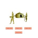 Sowpeace Brass Dhokra Art Wedding Palki: Elite Décor | Grocsy