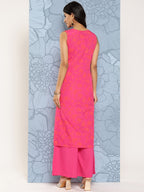 Ahalyaa Floral Printed Empire Gotta Patti Kurta With Palazzos | Grocsy