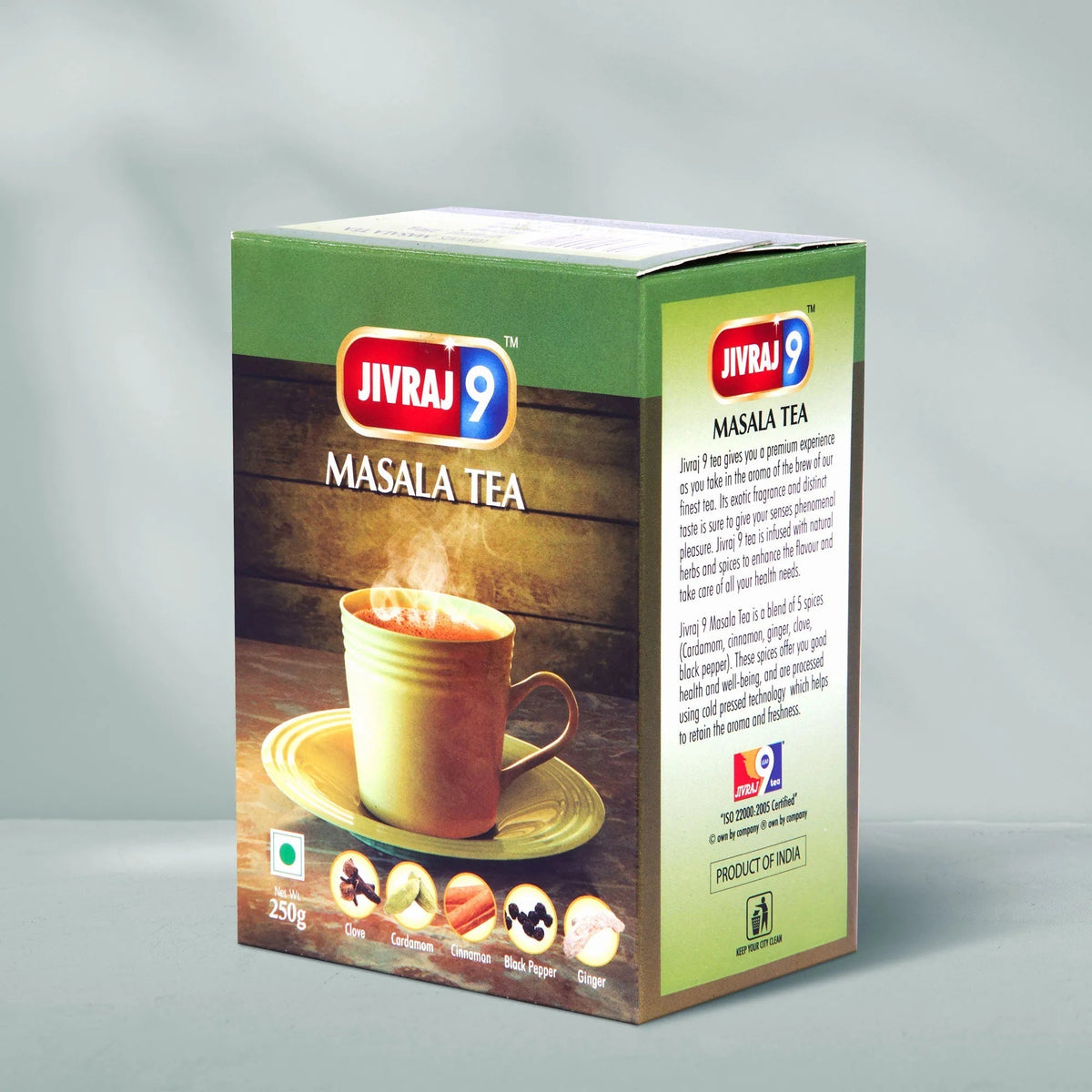 jivraj9 Tea Masala Tea Box Pack | Grocsy