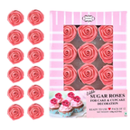 Confect Salmon Pink | Edible Sugar Roses Topper | Grocsy