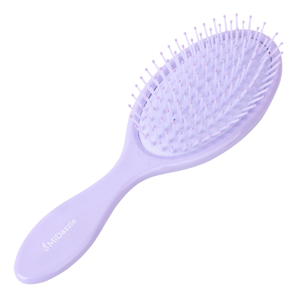 MiDazzle Oval Hair Brush (Lavender) MIHB0024 | Grocsy