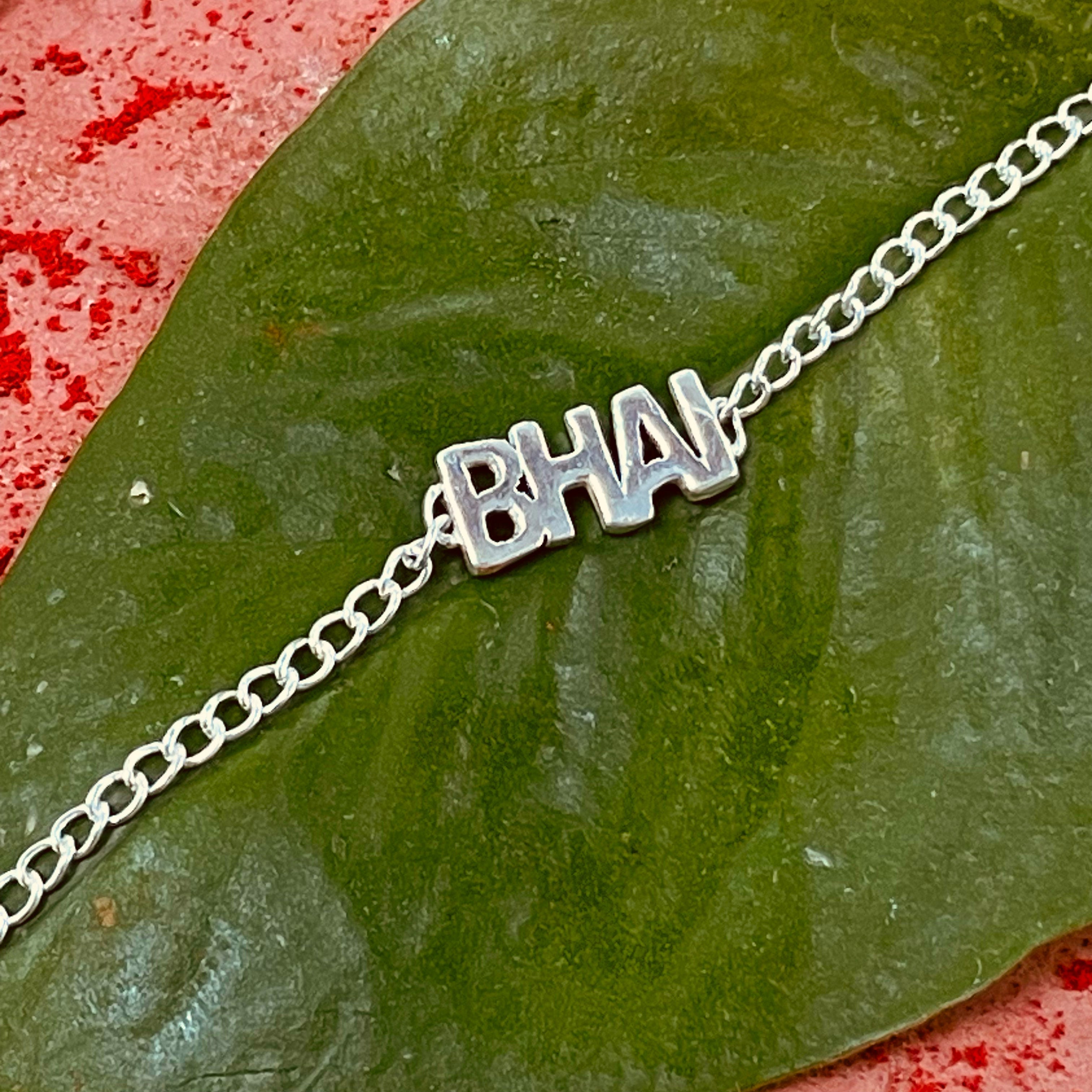 trueBrowns 925 Sterling Silver Bhai Silver Chain Rakhi | Grocsy