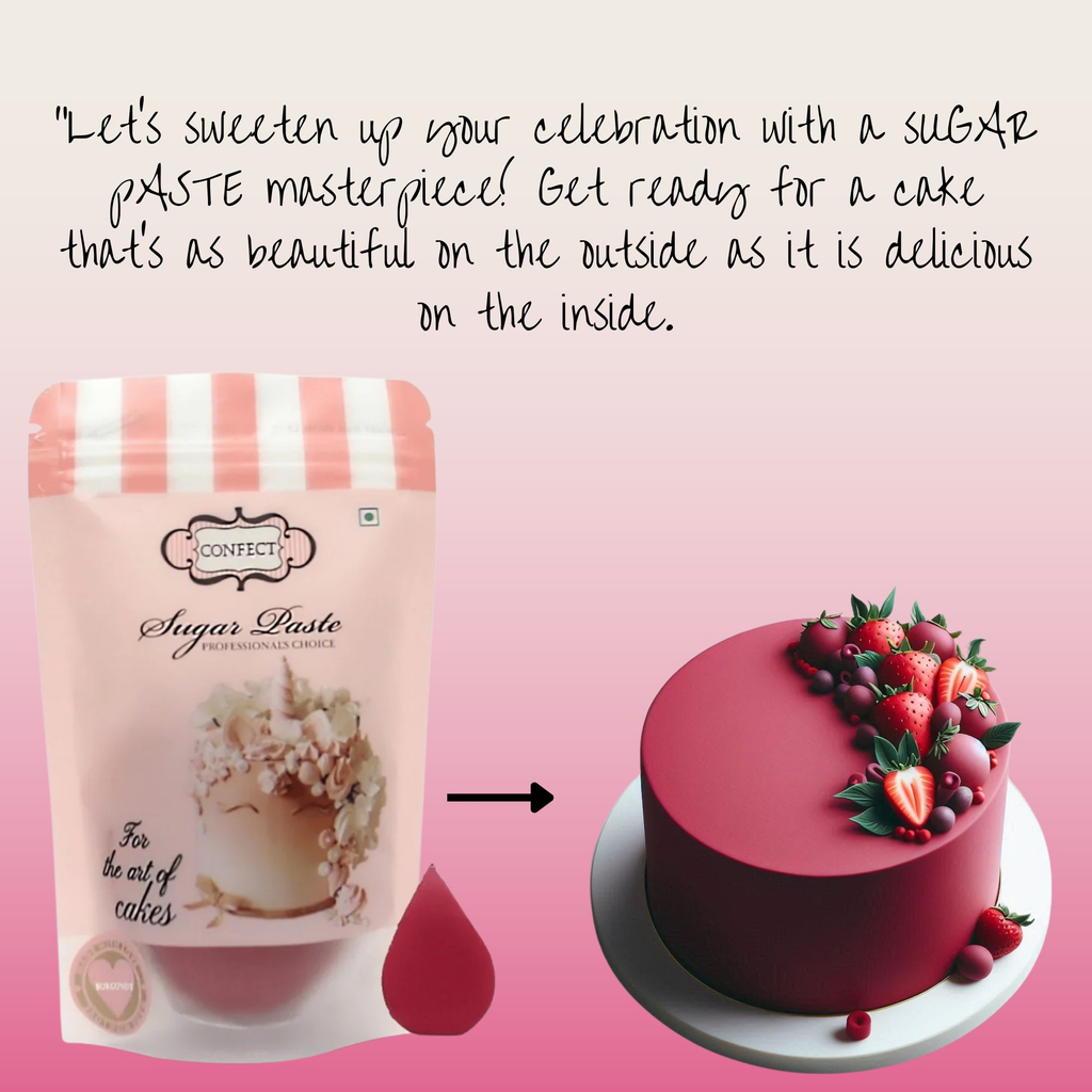 Confect Burgundy Fondant | Edible Sugarpaste | Grocsy