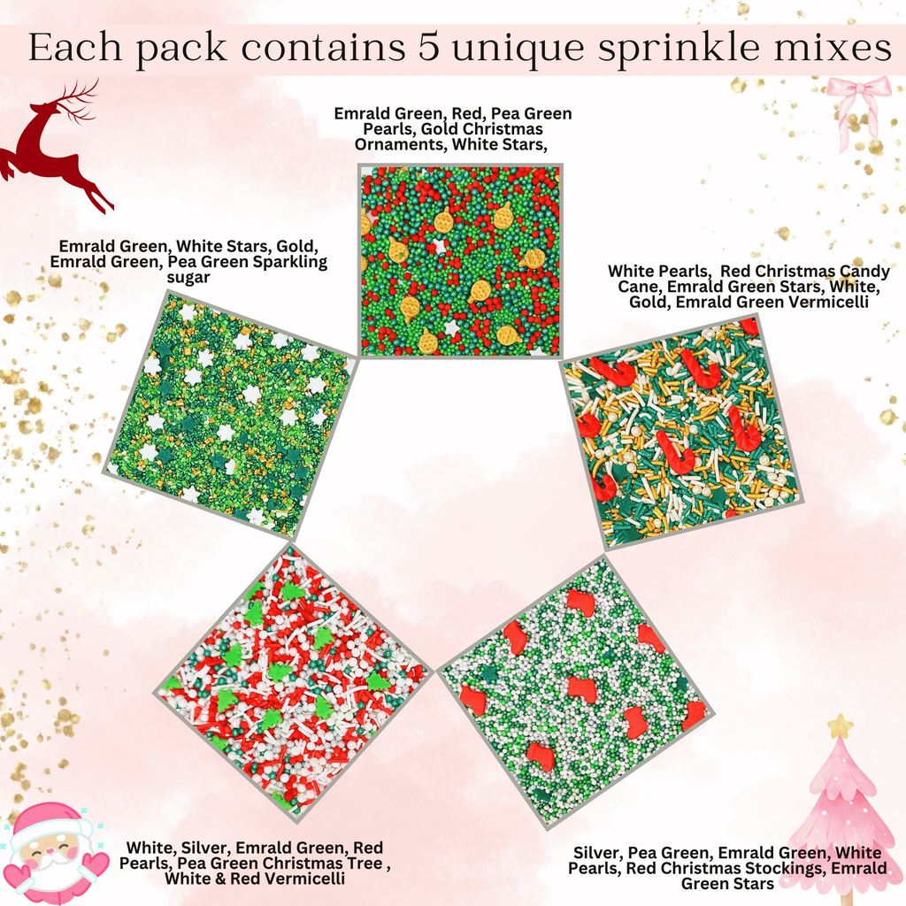 Confect Christmas Sprinkles CH Multipack 26 | Grocsy