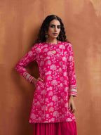 trueBrowns Red Print Sharara Set | Grocsy