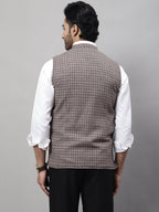 Even Apparels Men's Beige Pure Wool Nehru Jacket | Grocsy