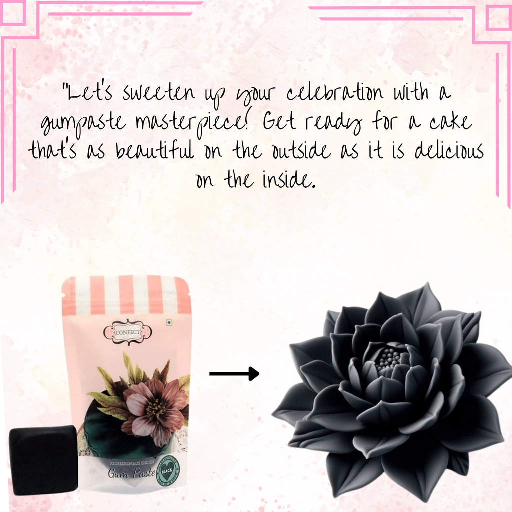 Confect Black | Edible Gum paste | Grocsy