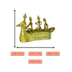 Sowpeace Premium Brass Dhokra Art Ancient Boat | Grocsy