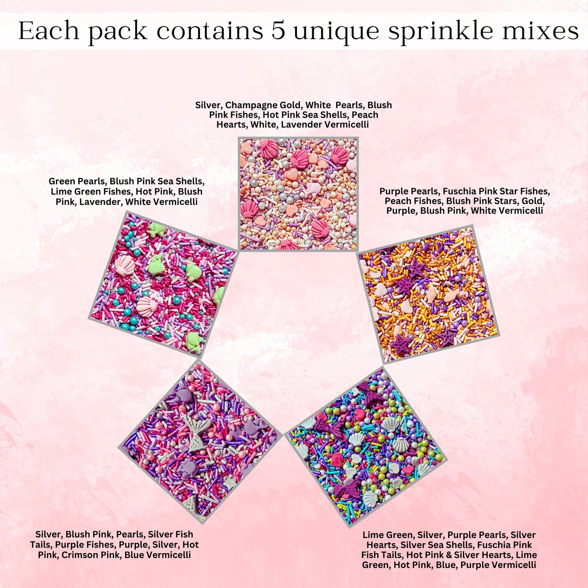 Confect Under the Sea Sprinkles for Decorations 03 | Grocsy