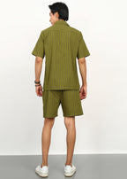 Fabmade Olive Breeze Co-Ord Set | Grocsy