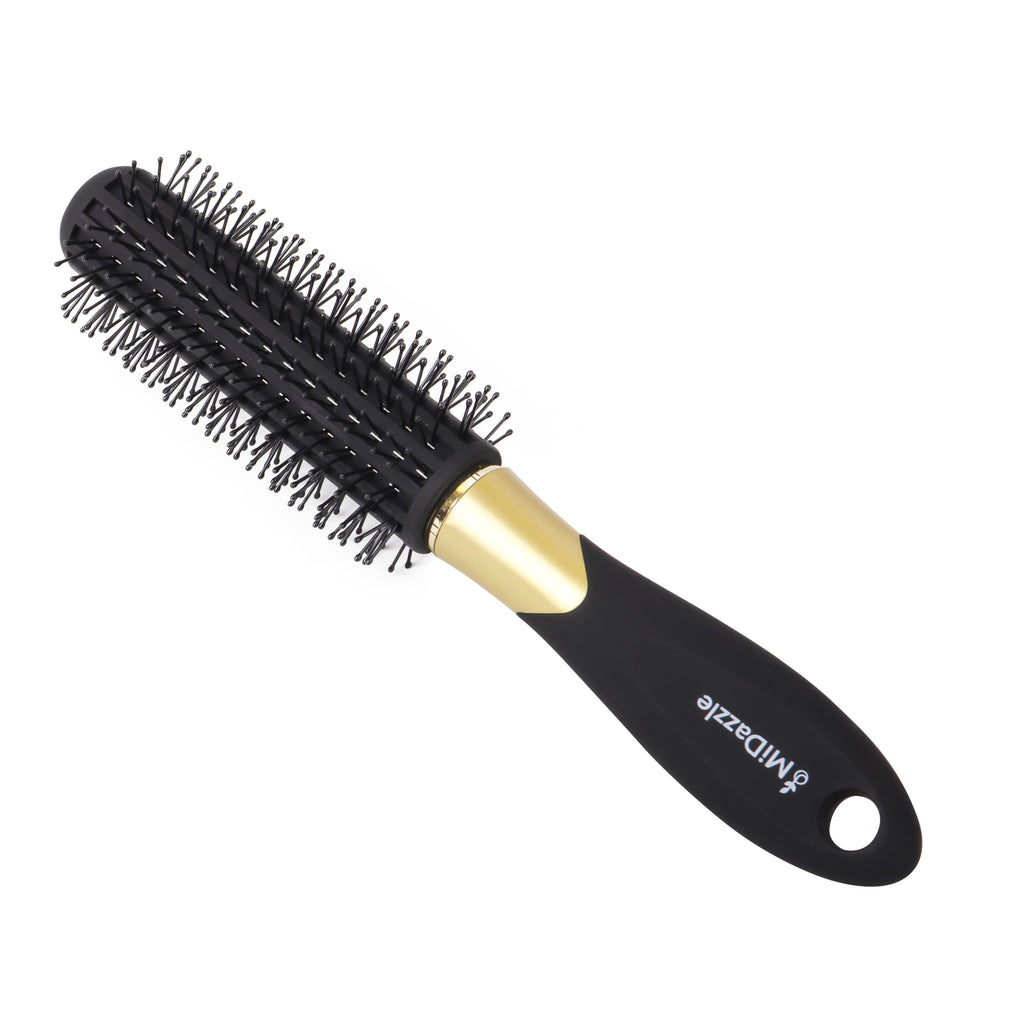 MiDazzle Hair Brush (Black & Gold) MIHB0031 | Grocsy