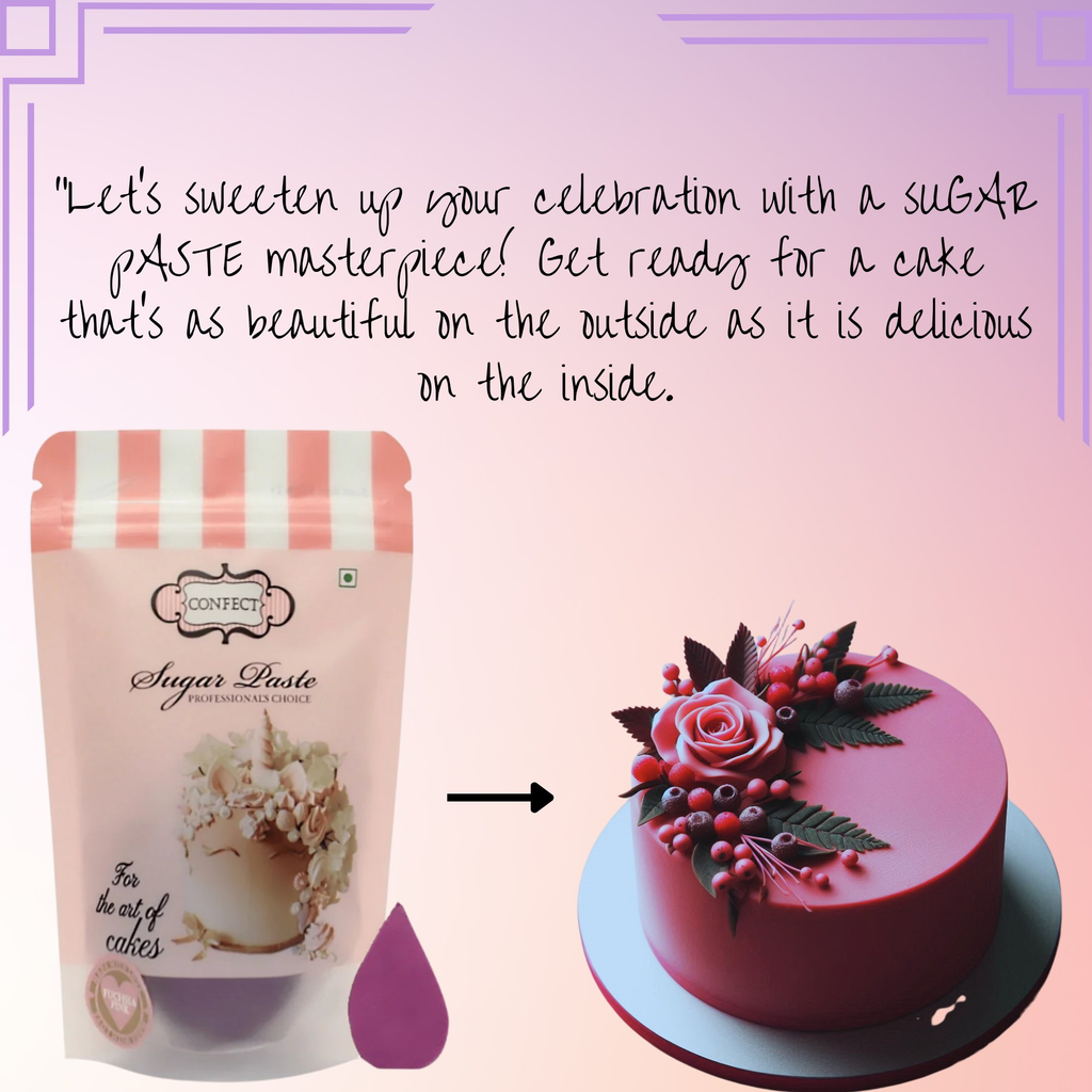 Confect Fuchsia Pink Fondant | Edible Sugarpaste | Grocsy