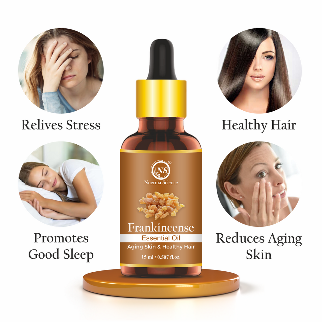 Nuerma Science Frankincense Essential Oil For Anti-Acne, Hair Care & Aromatherapy | Grocsy