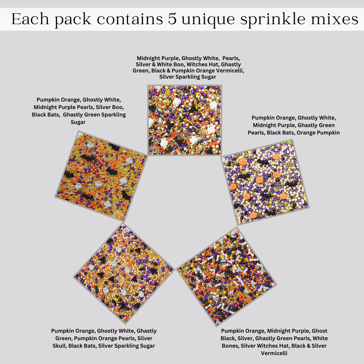 Confect Halloween sprinkles Multipack 2 (New) | Grocsy