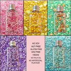 Confect Easter Sprinkles Edible | Mix Parrot Green, Pink, Sky Blue and Yellow Pearls & Stars Pack Of 5 (EAST 5) - 100Gms | Grocsy