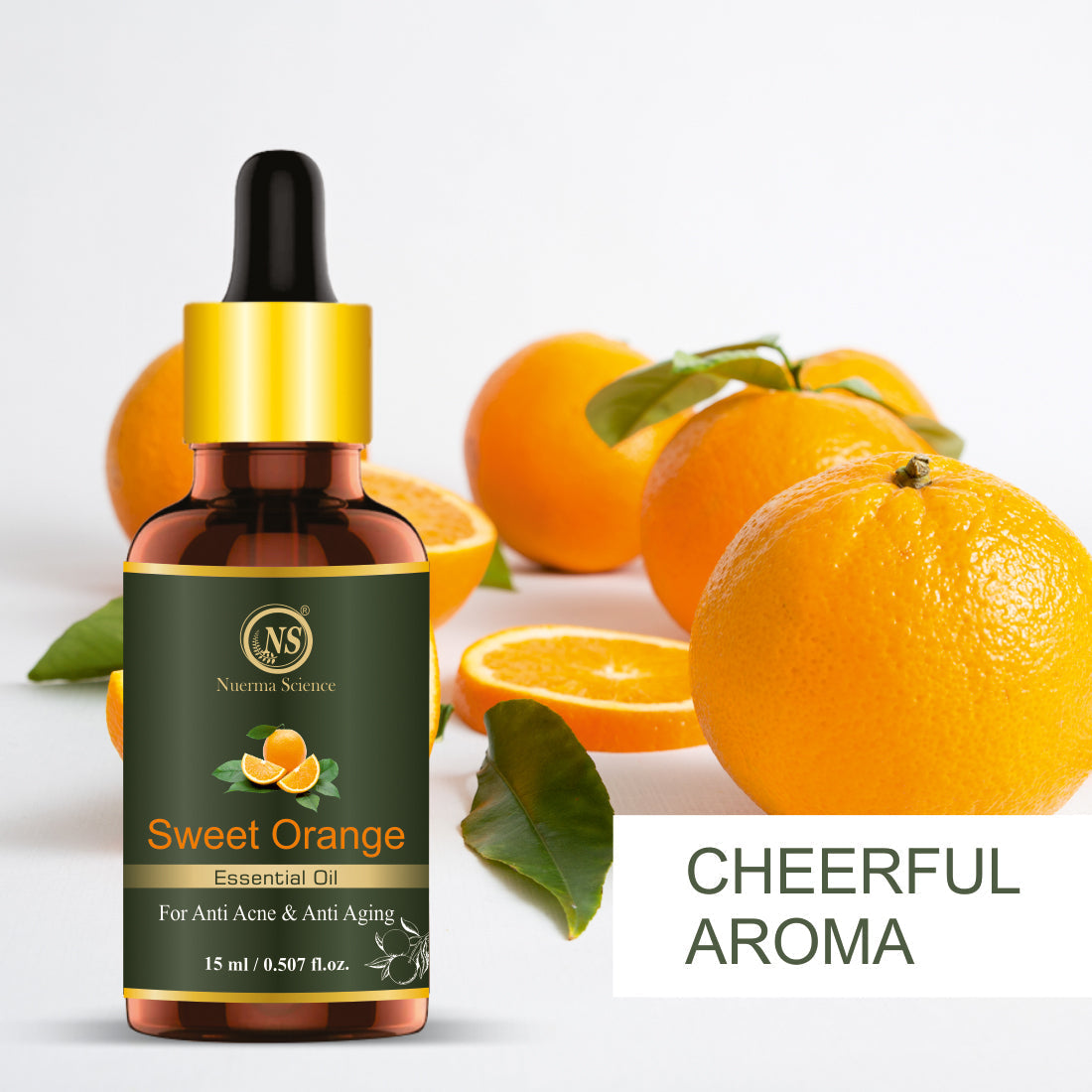 Nuerma Science Sweet Orange Essential Oil for Anti-Acne & Anti-Aging | Grocsy