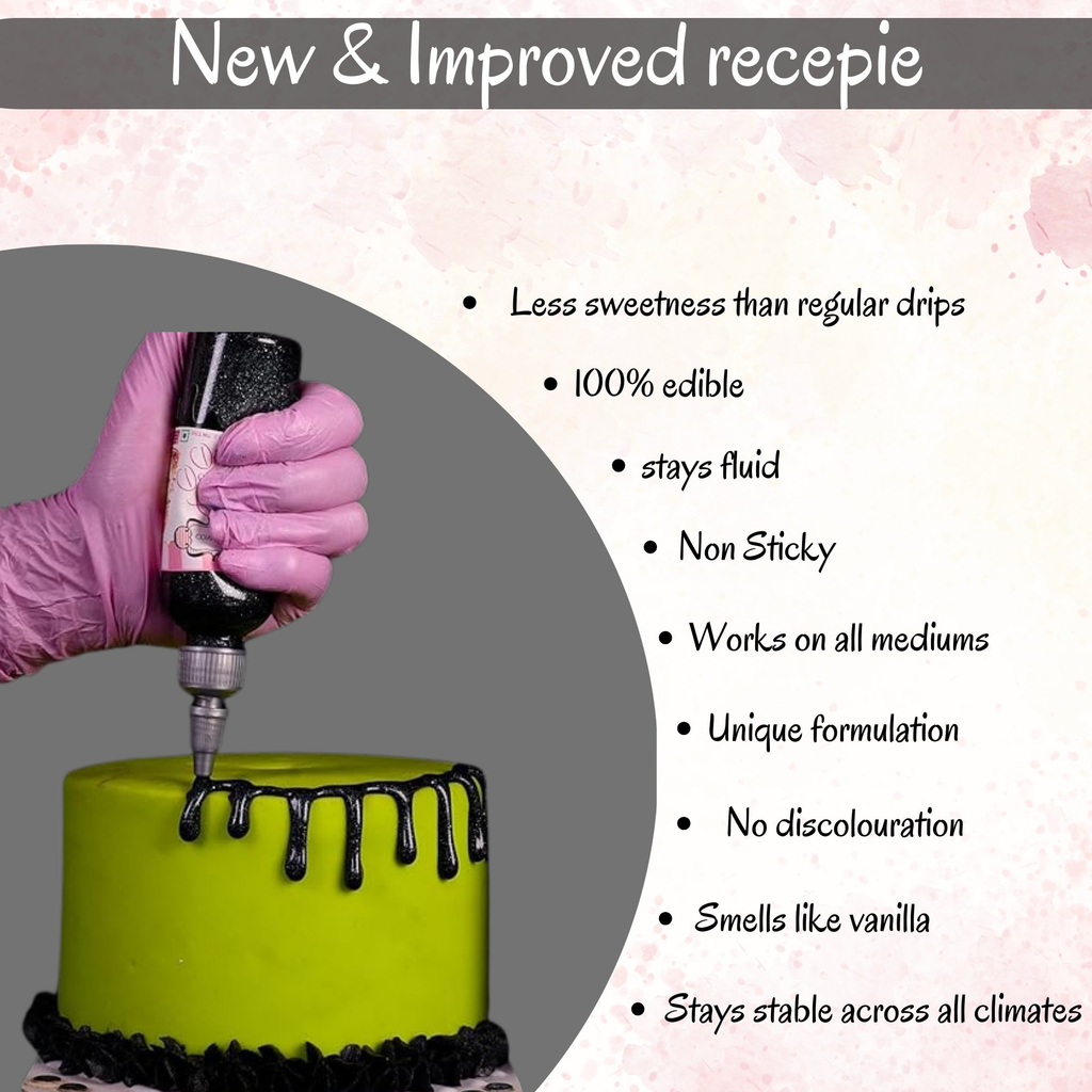 Confect Beaming Black | Edible Drips | Grocsy