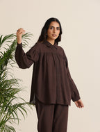 trueBrowns Cola Cotton Shirt Co-ord Set | Grocsy