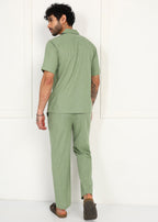 Fabmade Sage Flow Linen Co-Ord Set | Grocsy