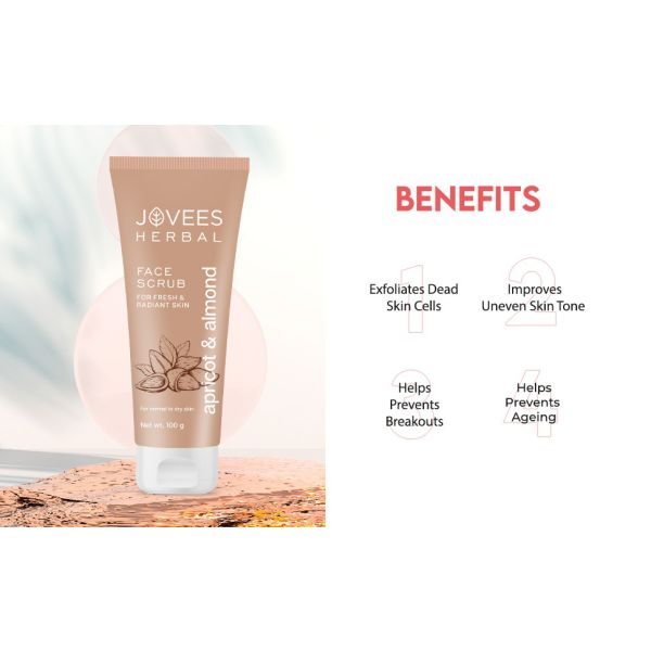 Jovees Apricot & Almond Face Scrub | Grocsy