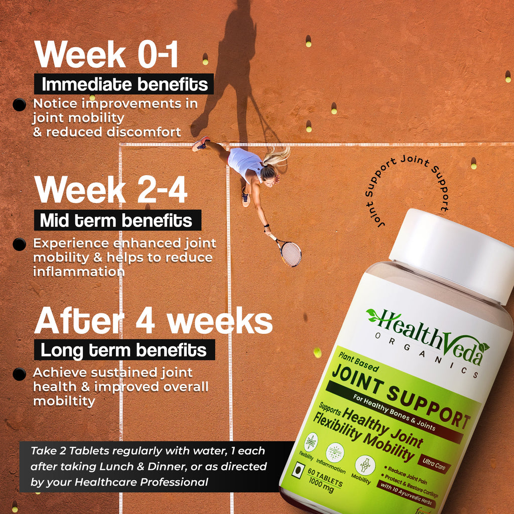 Health Veda Organics Plant Based Joint Support Tablets | Grocsy