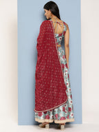 Ahalyaa Printed Ready to Wear Lehenga & Blouse With Dupatta | Grocsy
