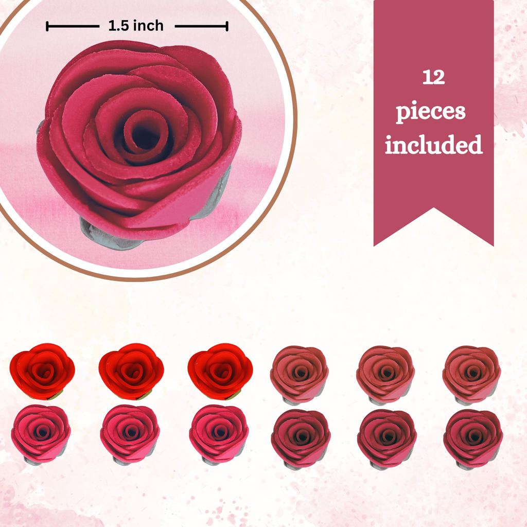 Confect Ombre- 2 | Edible Sugar Roses Topper | Grocsy