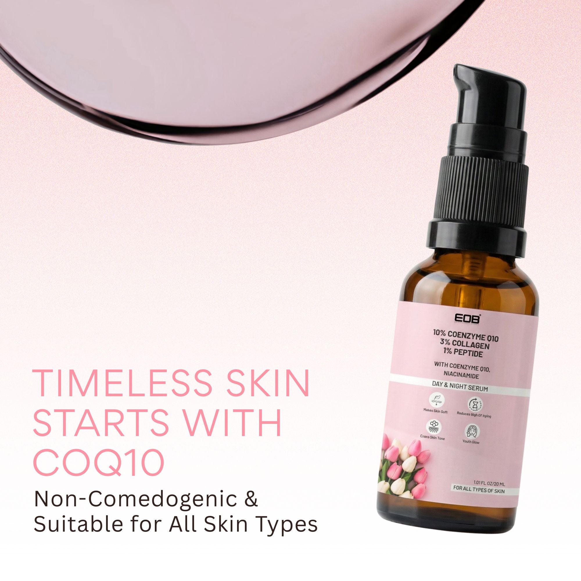 EOB Coenzyme Q10 Face Serum Day & Night Serum | Grocsy