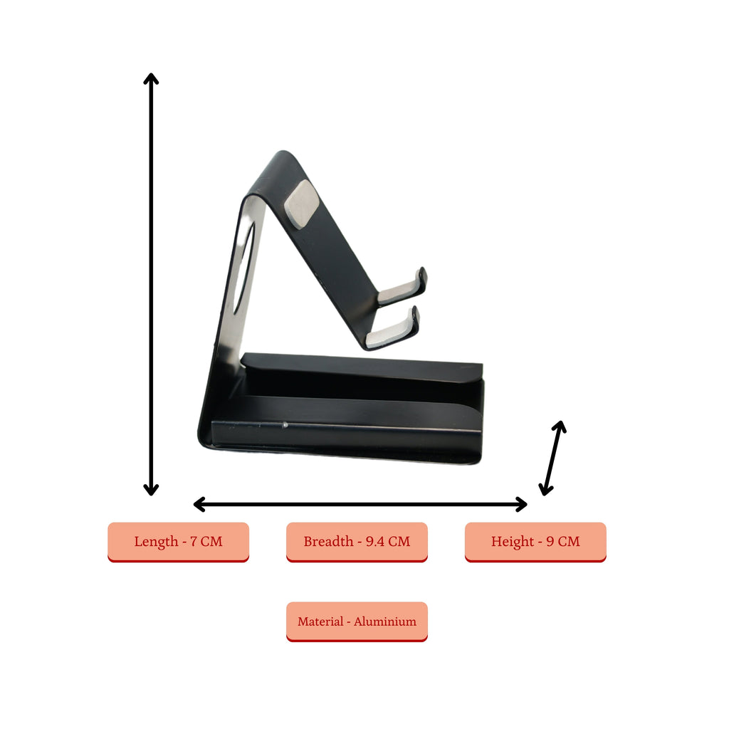 Sowpeace / White Padded Metal Phone Stand with Card Holder | Grocsy
