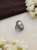 trueBrowns Silver Tone Dome Ring | Grocsy