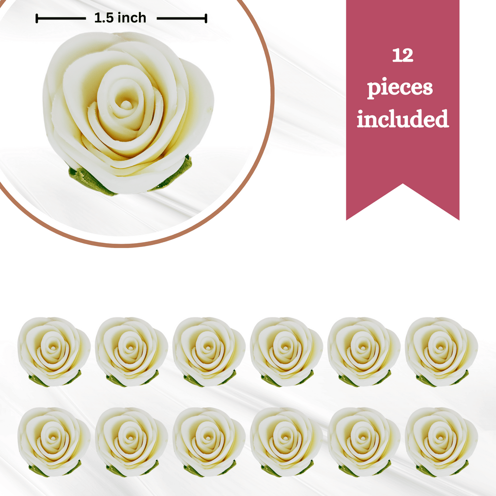 Confect White | Edible Sugar Flowers | Grocsy