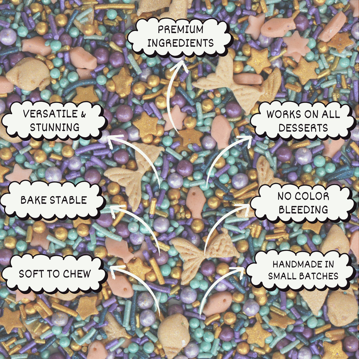 Confect Under the Sea Sprinkles for Decoration 10 | Grocsy