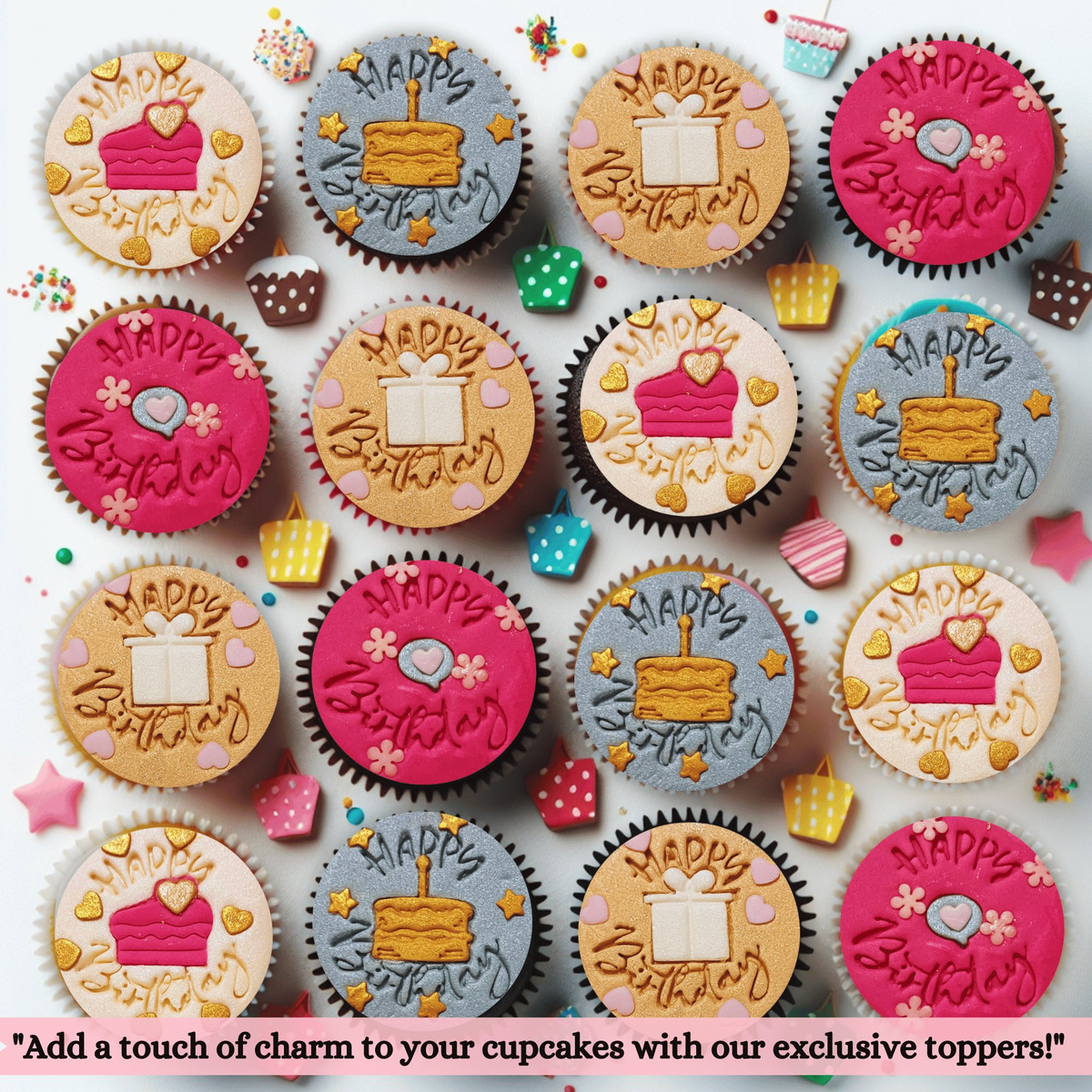 Confect Happy Birthday | Edible Celebration Topper | Grocsy
