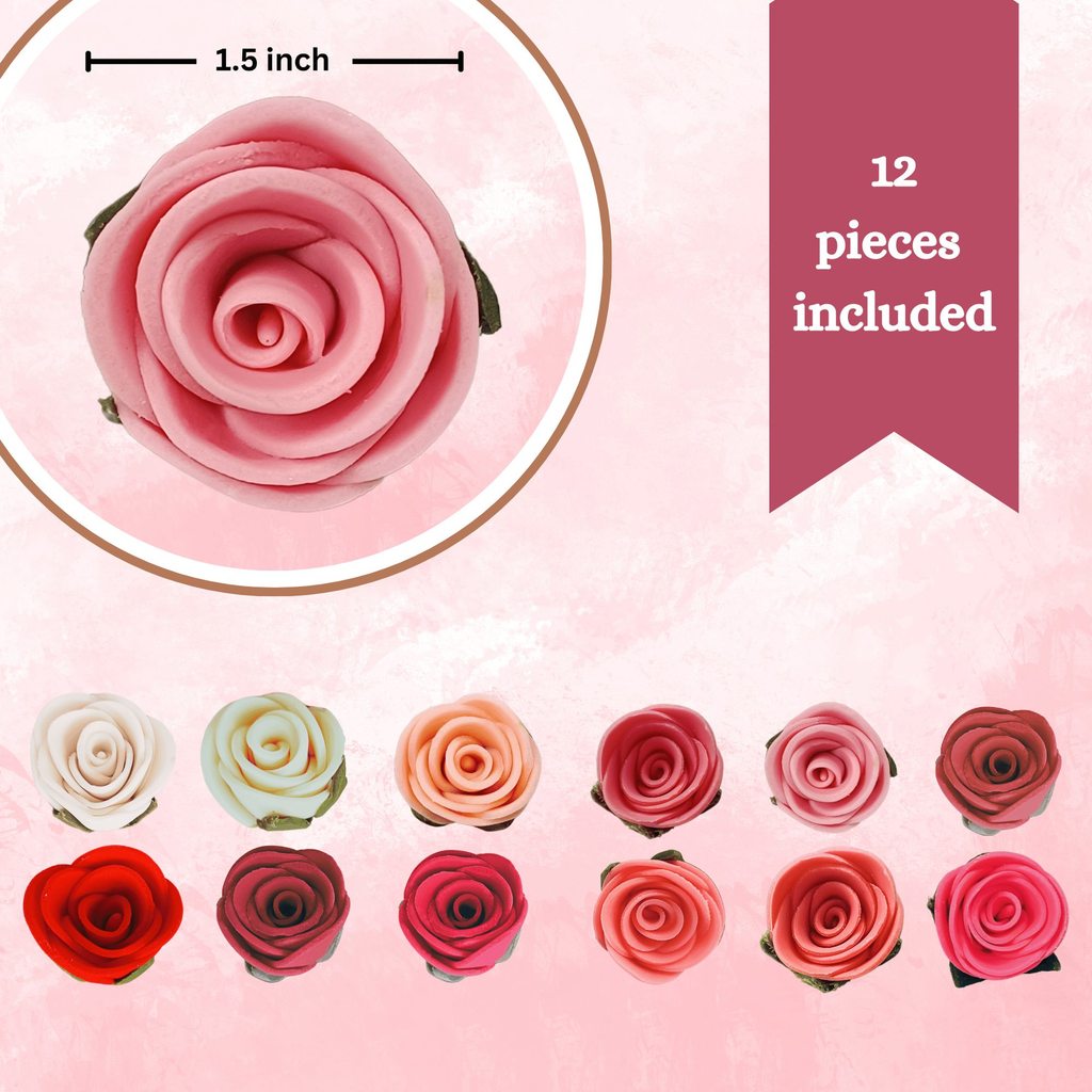 Confect Ombre- 5 | Edible Sugar Roses Topper | Grocsy