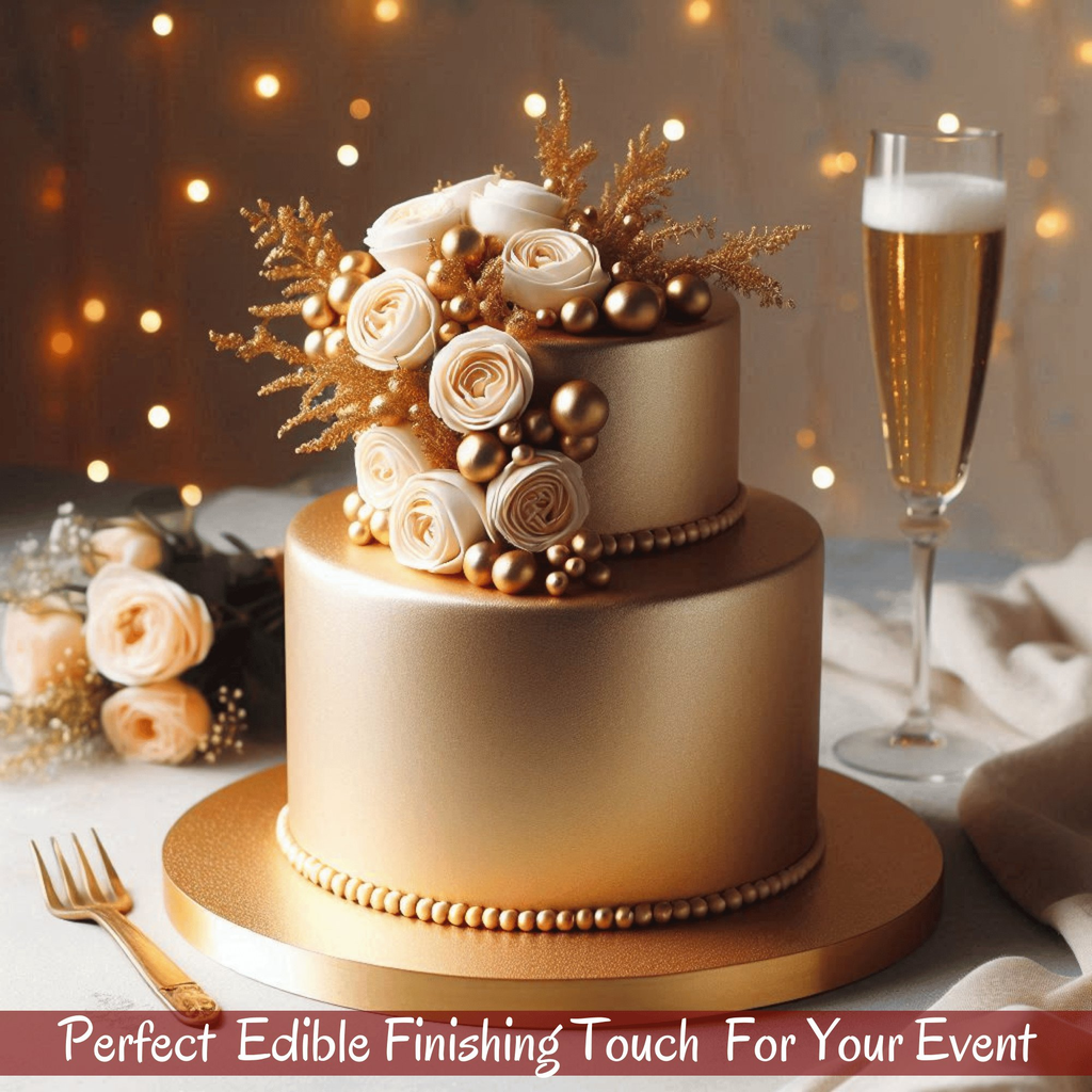 Confect Champagne Gold | Edible Sugar Paste | Grocsy