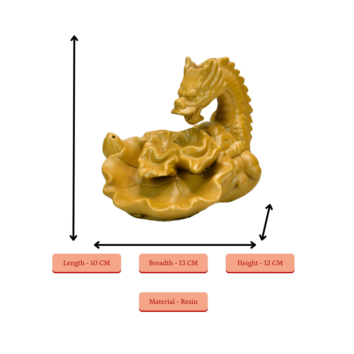 Dragon Smoke Fountain by Sowpeace / Beautiful Resin Showpiece for Home Decor | Grocsy