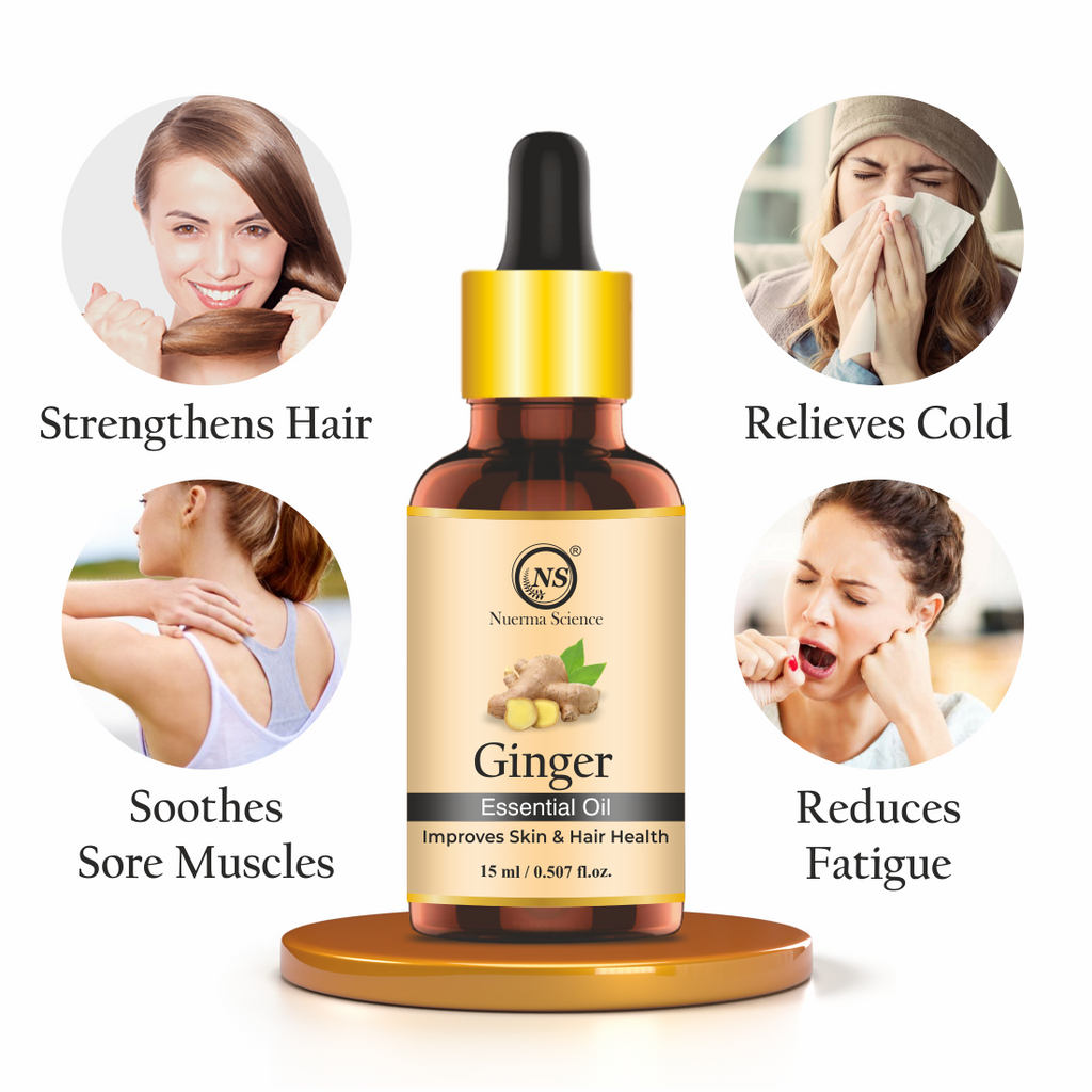 Nuerma Science Pure Ginger Oil For Skin, Body & Hair Care | Grocsy