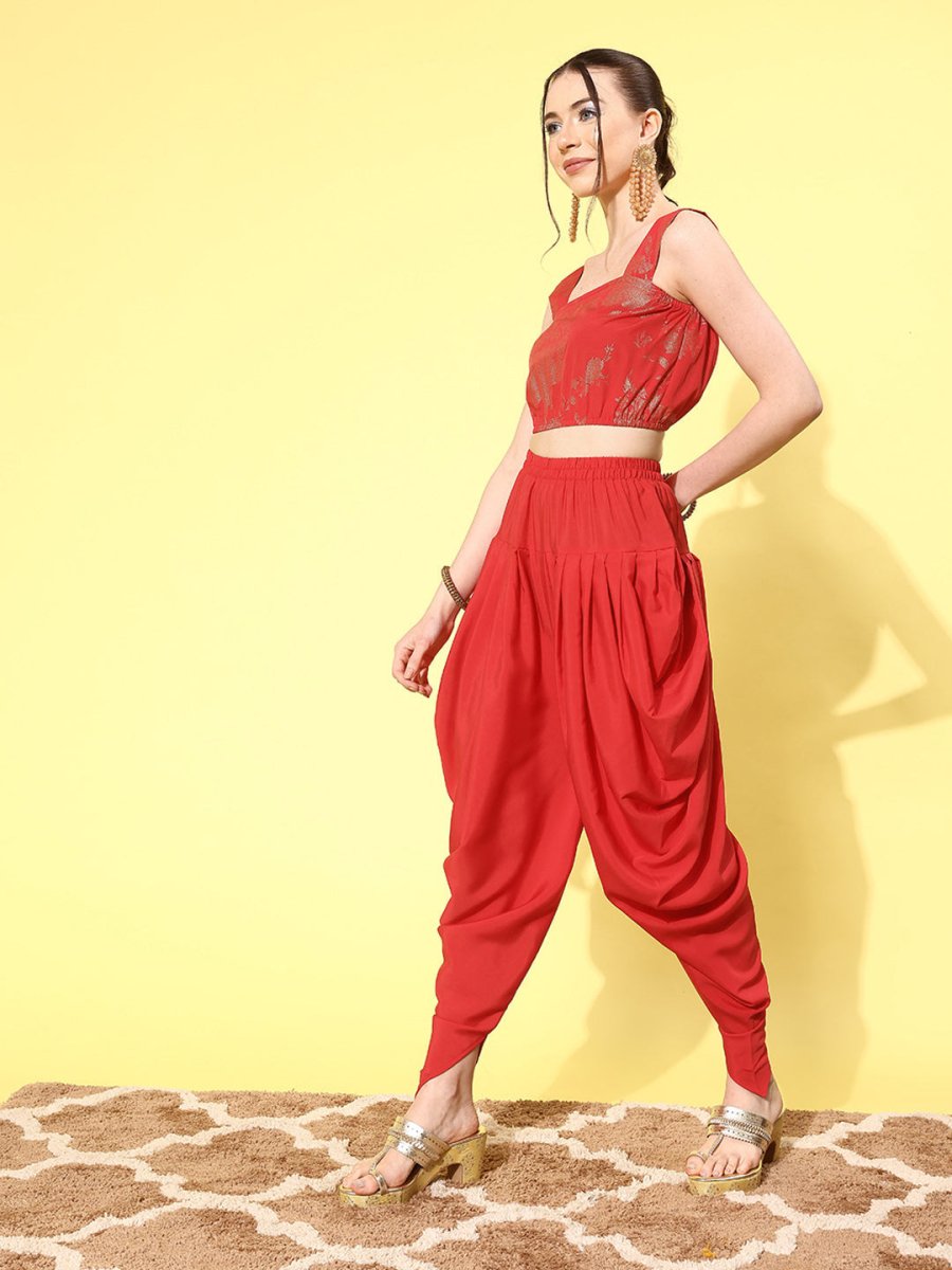 Ahalyaa Printed Co-Ords With Shrug | Grocsy