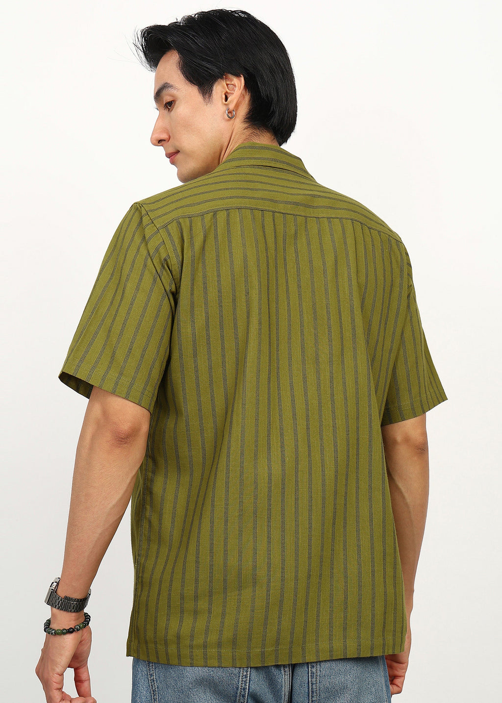 Fabmade Olive Rhythm Shirt | Grocsy