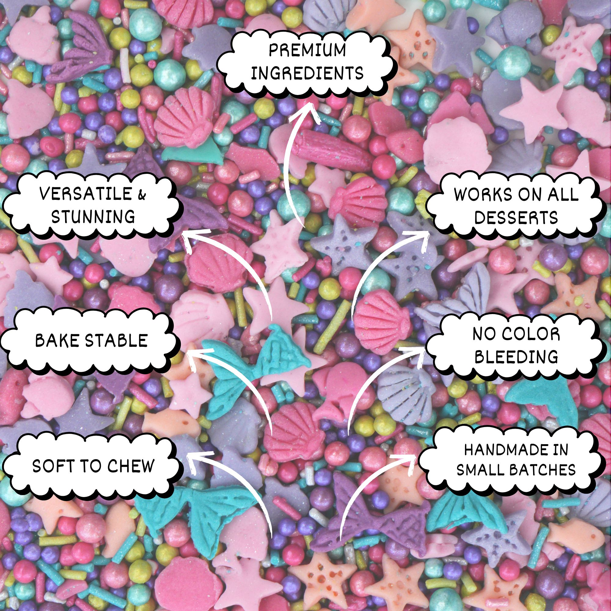 Confect Under the Sea Sprinkles for Decoration 01 | Grocsy