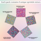 Confect Rainbow Magic Sprinkles | (02) Mix Colourful Sprinkles | Grocsy