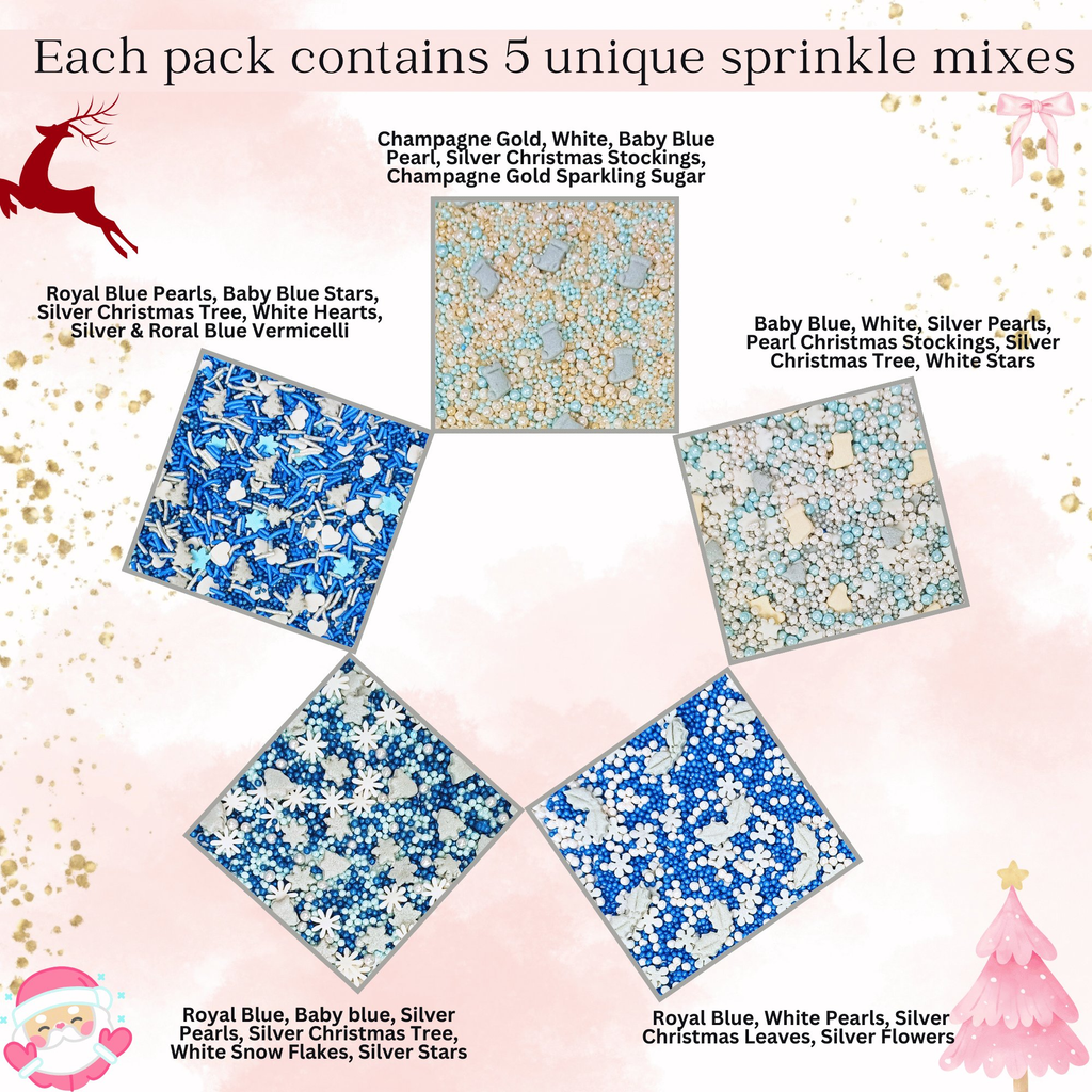 Confect Christmas Sprinkles CH Multipack 28 | Grocsy